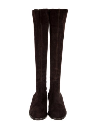 Ann Mashburn Suede Riding Boots