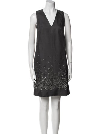 Ann Mashburn V-Neck Mini Dress