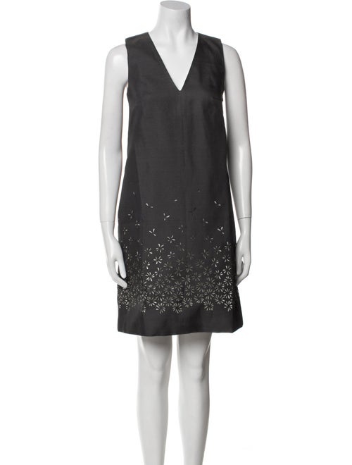 Ann Mashburn V-Neck Mini Dress