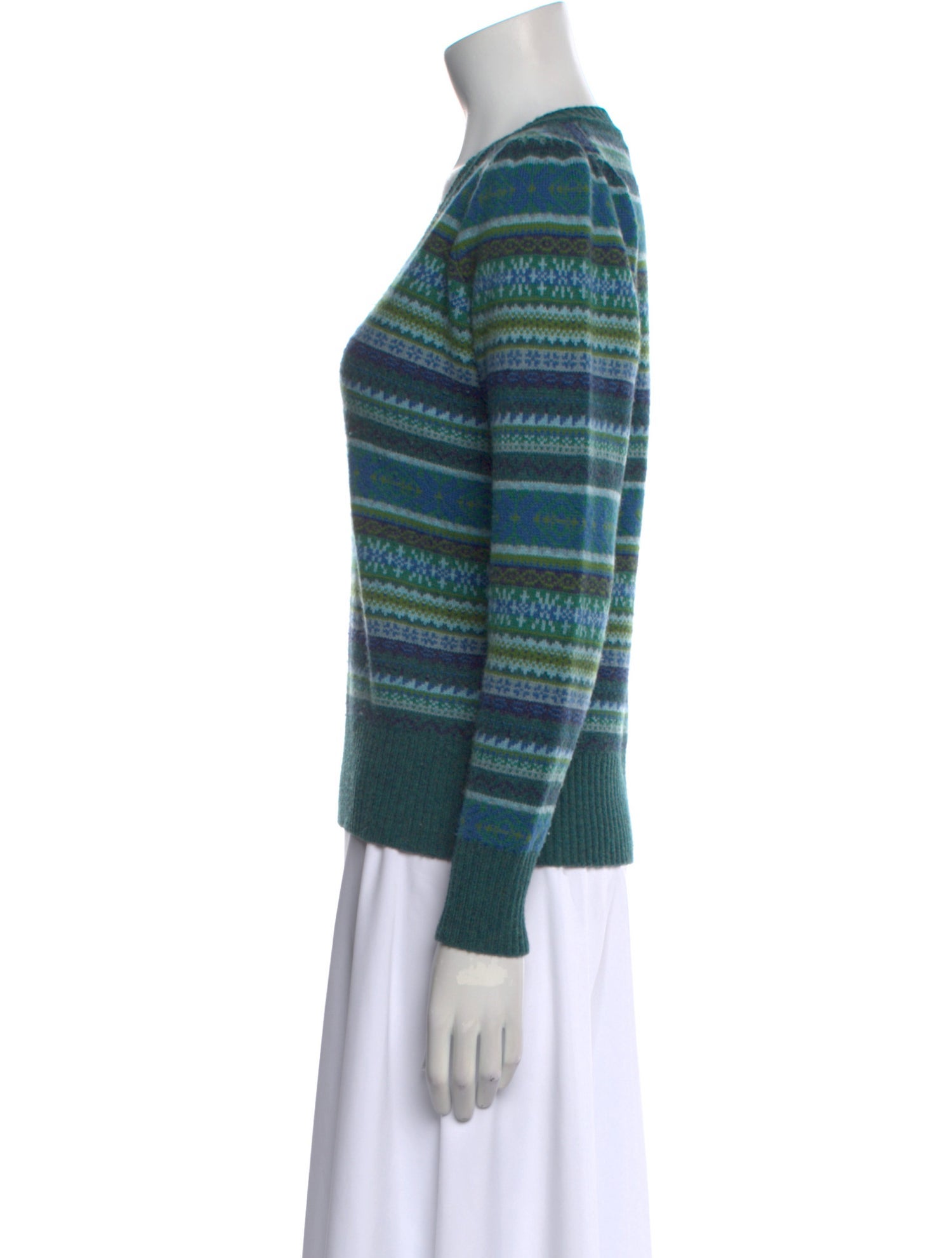Ann Mashburn Merino Wool Striped Sweater