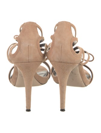 Ann Mashburn Suede Animal Print Sandals