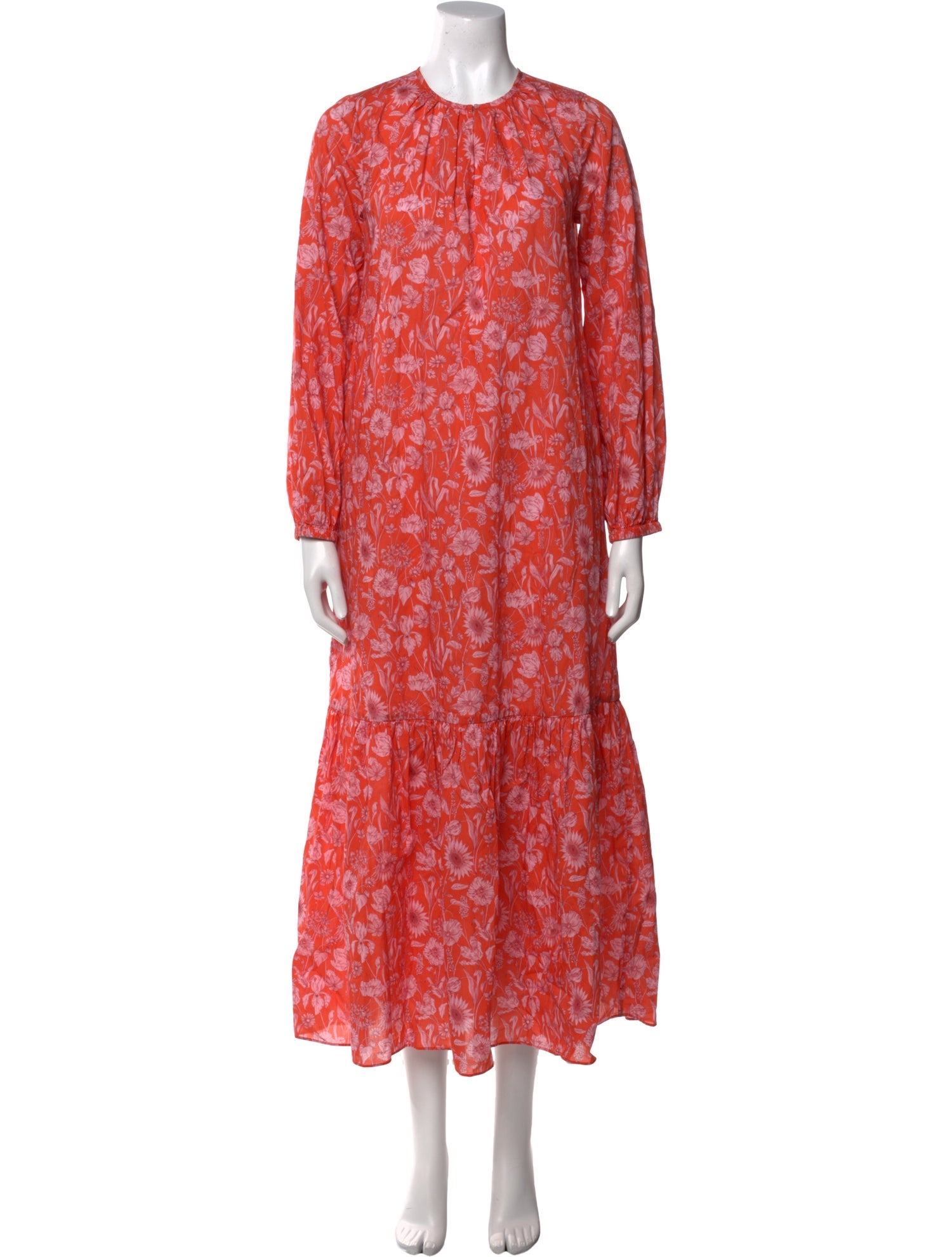 Ann Mashburn Floral Print Long Dress