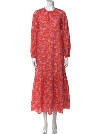 Ann Mashburn Floral Print Long Dress
