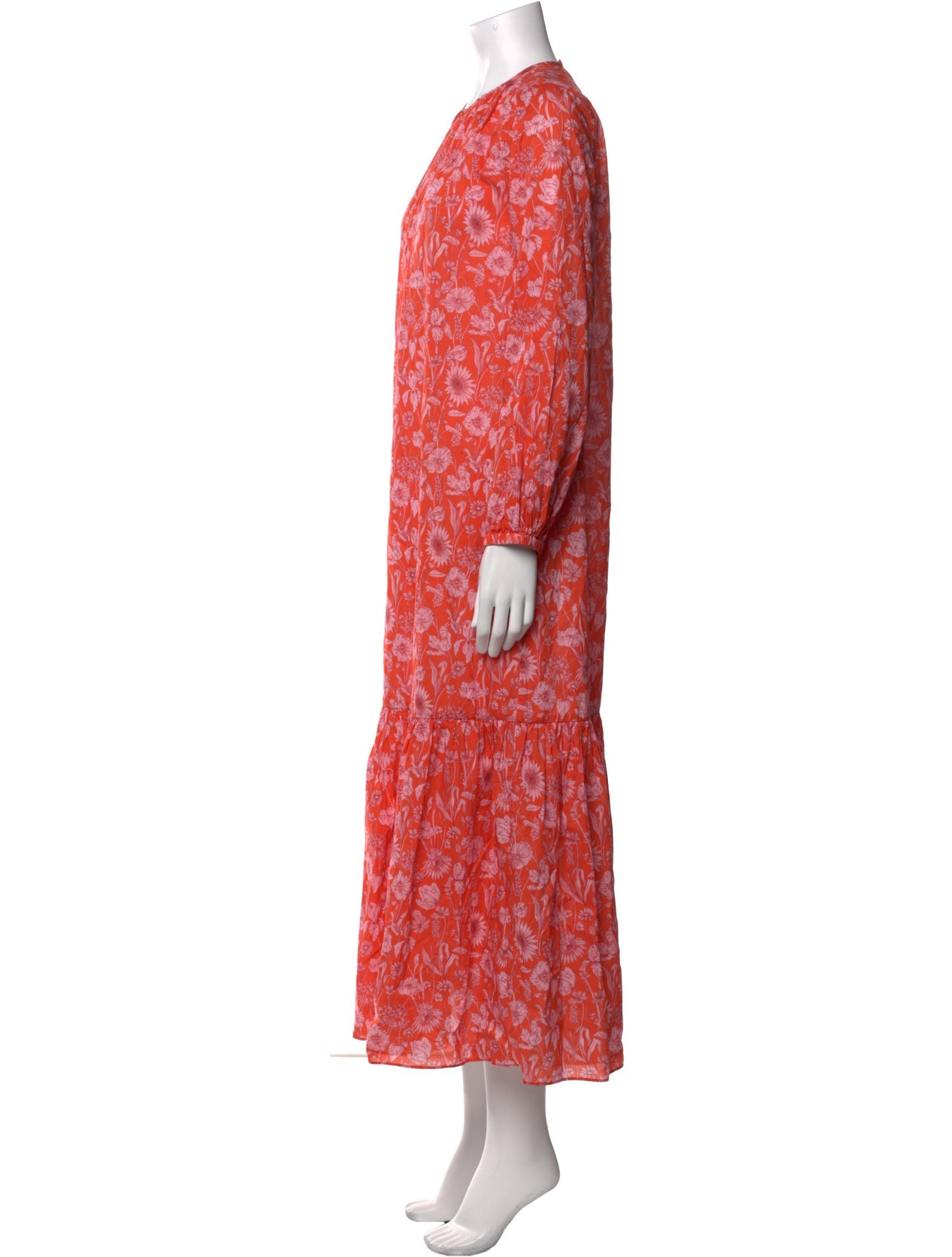 Ann Mashburn Floral Print Long Dress