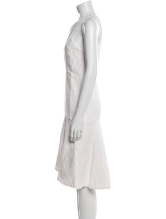 Ann Mashburn Bateau Neckline Midi Length Dress