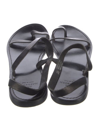 Ann Mashburn Leather Slingback Sandals