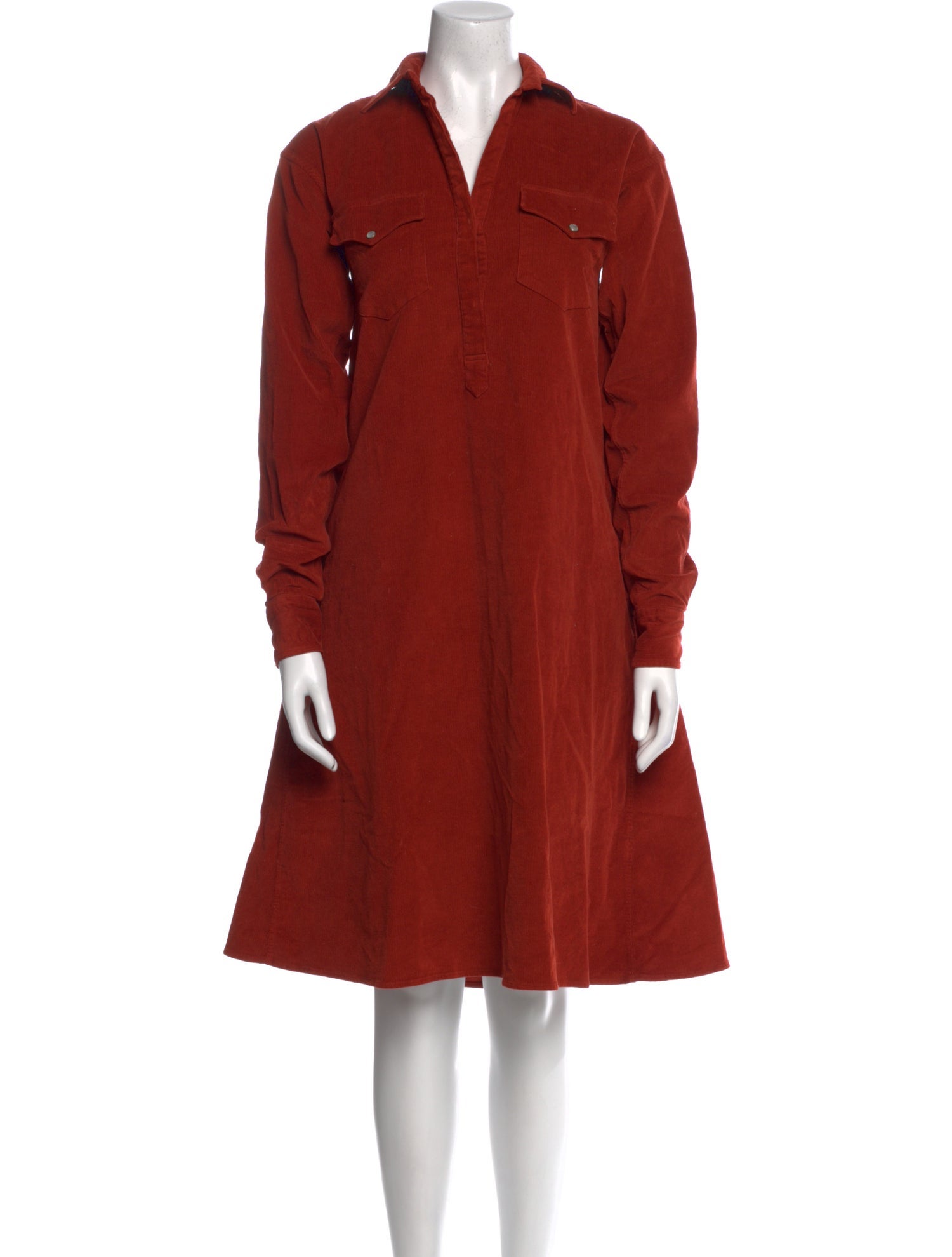 Ann Mashburn Mock Neck Knee-Length Dress