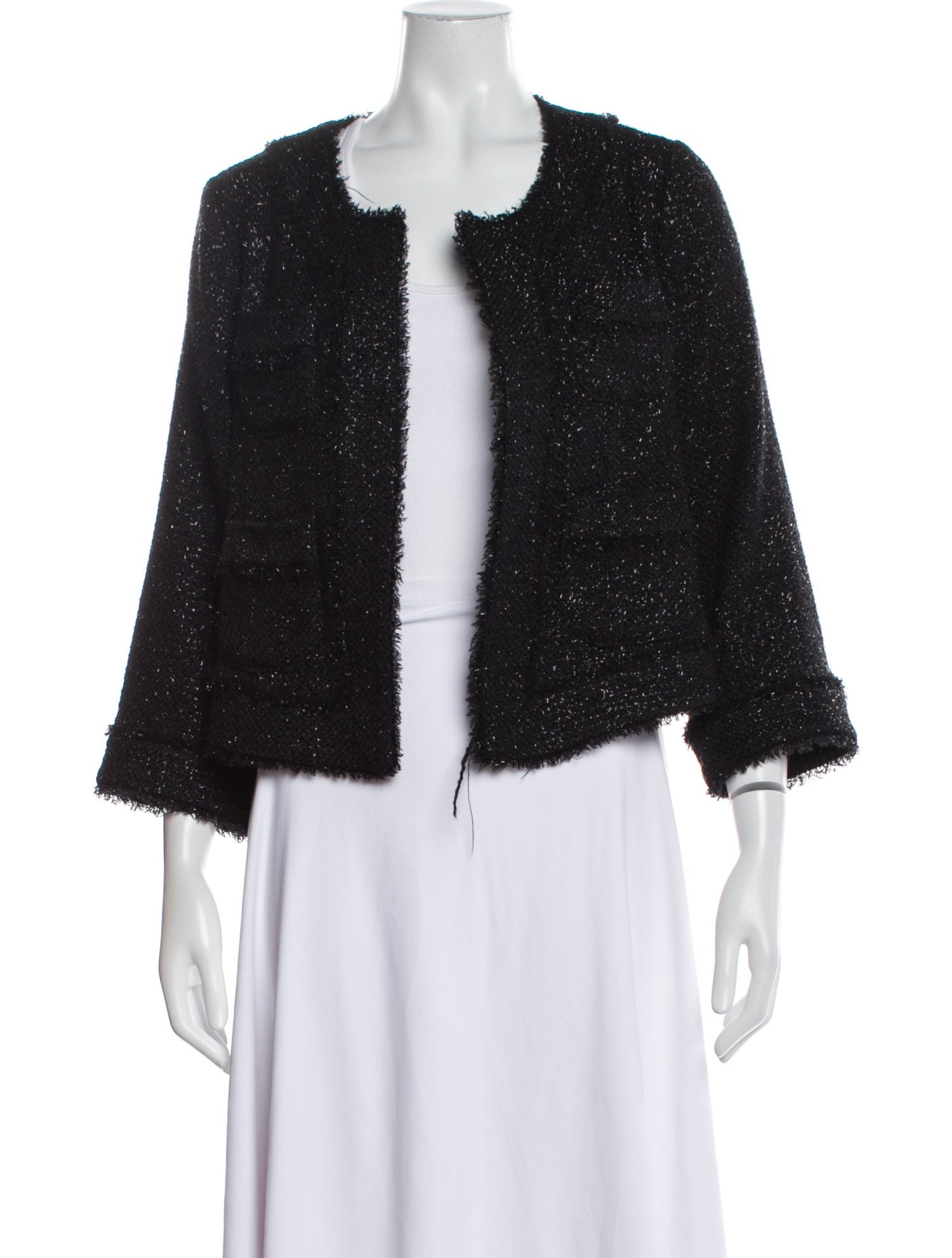 Ann Mashburn Wool Tweed Pattern Evening Jacket