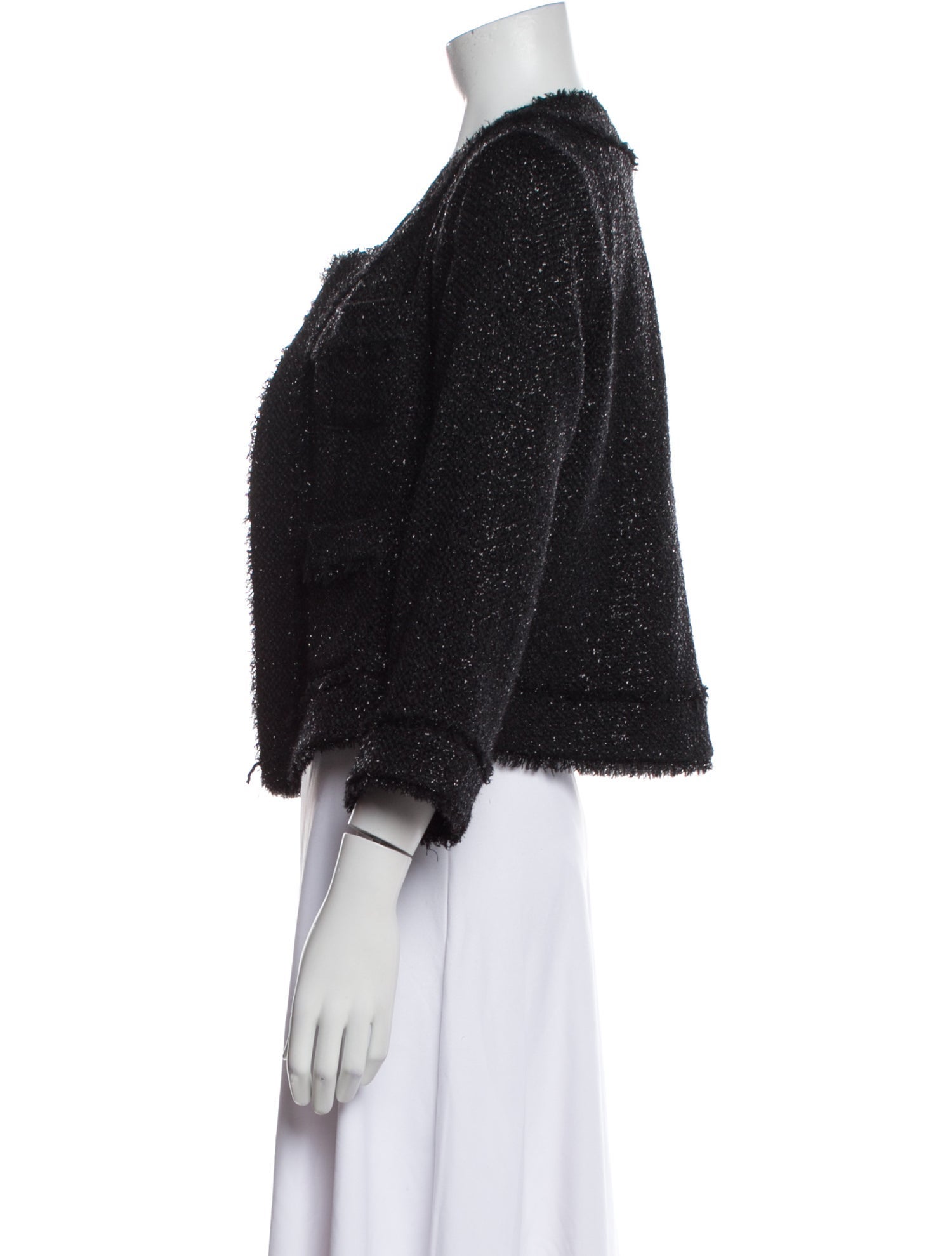 Ann Mashburn Wool Tweed Pattern Evening Jacket