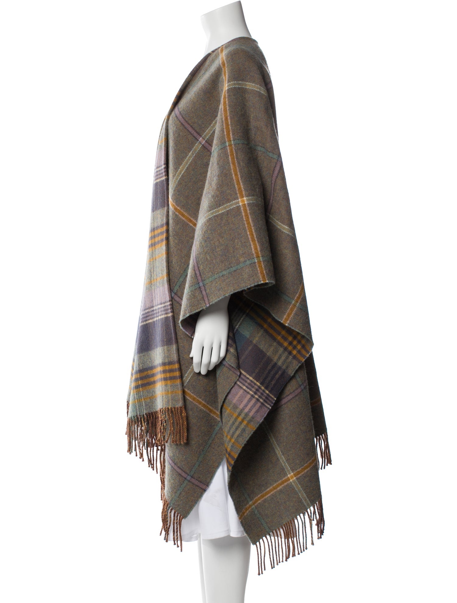 Ann Mashburn Lambswool Plaid Print Sweater