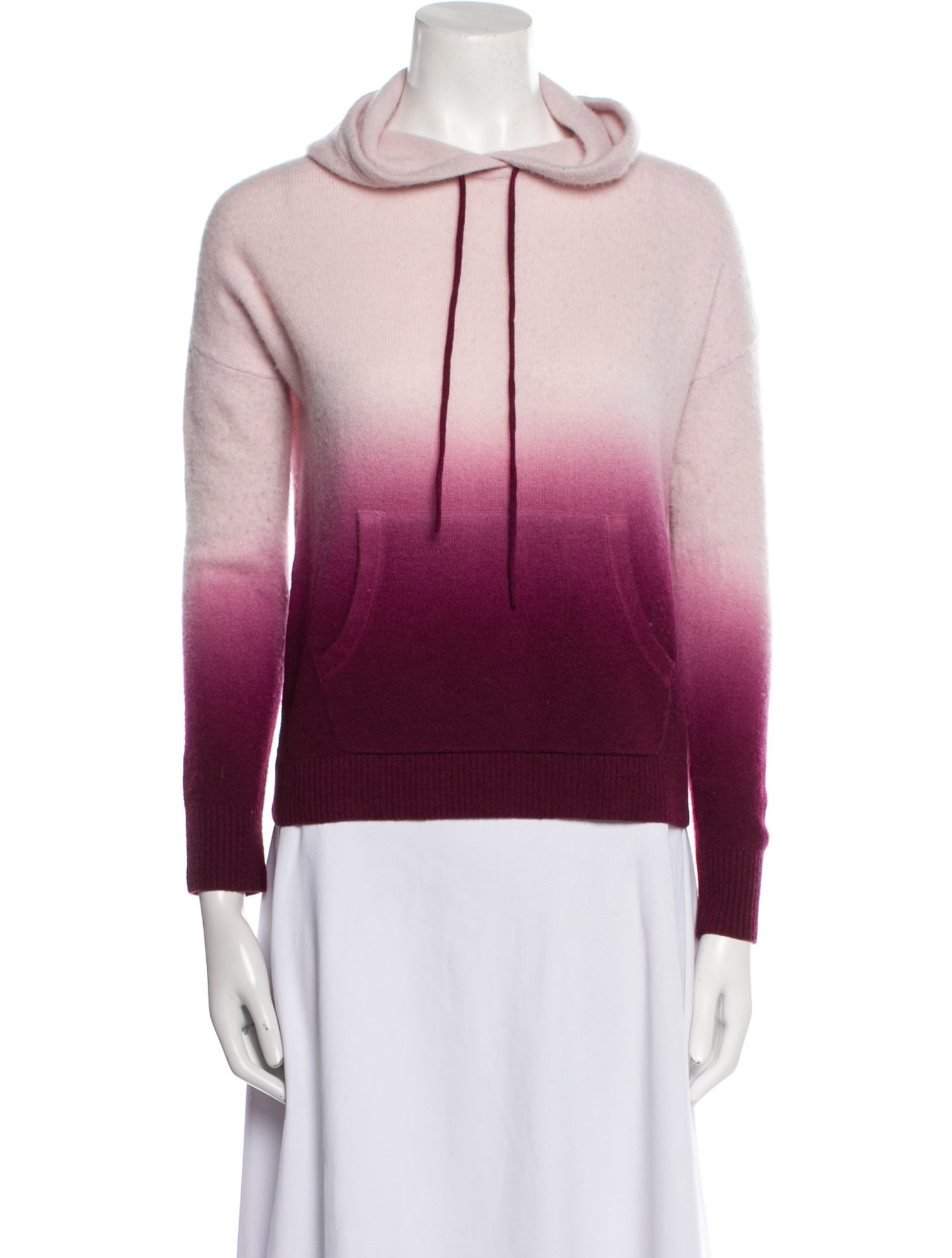 Amicale Cashmere Colorblock Pattern Sweater