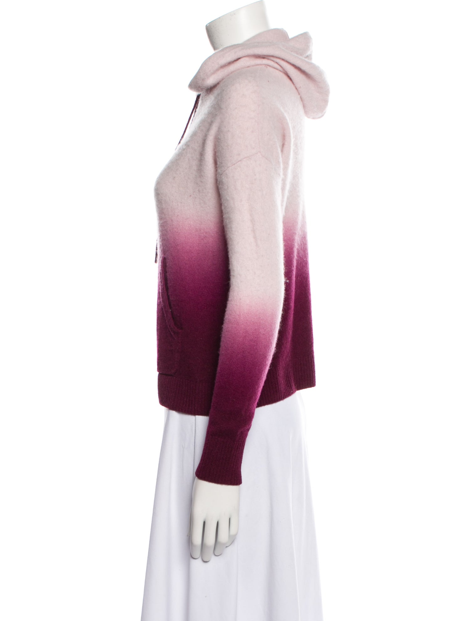 Amicale Cashmere Colorblock Pattern Sweater