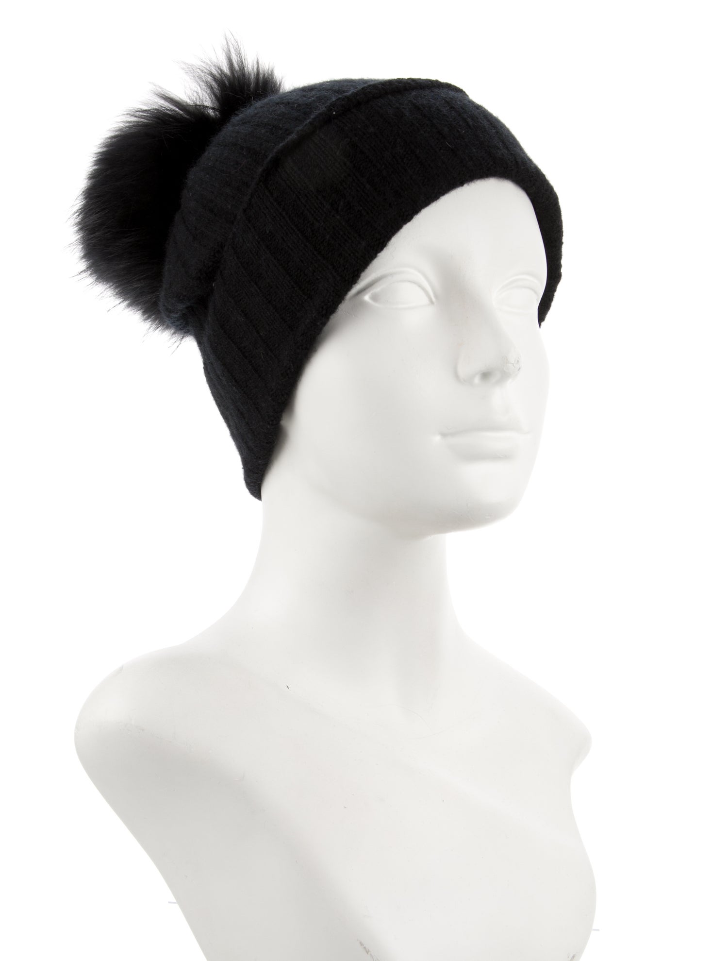 Amicale Fur Trimmed Beanie