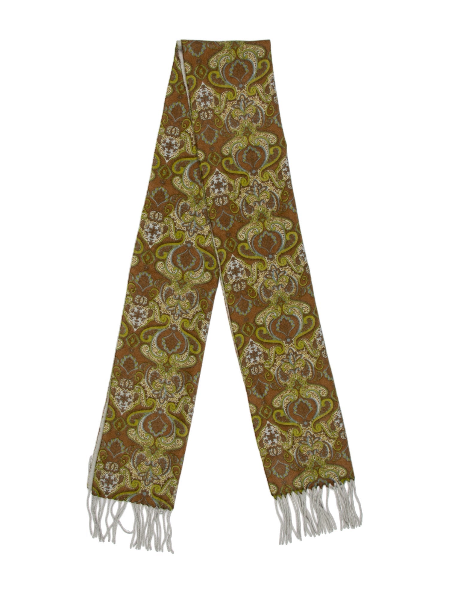 Amicale Cashmere Paisley Print Scarf