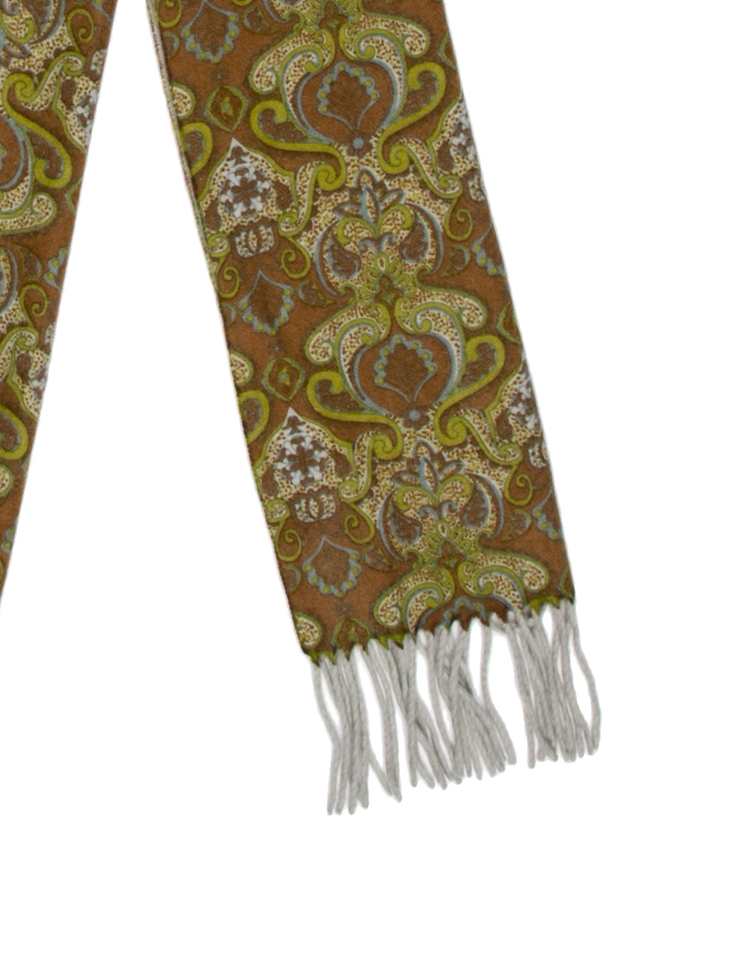 Amicale Cashmere Paisley Print Scarf