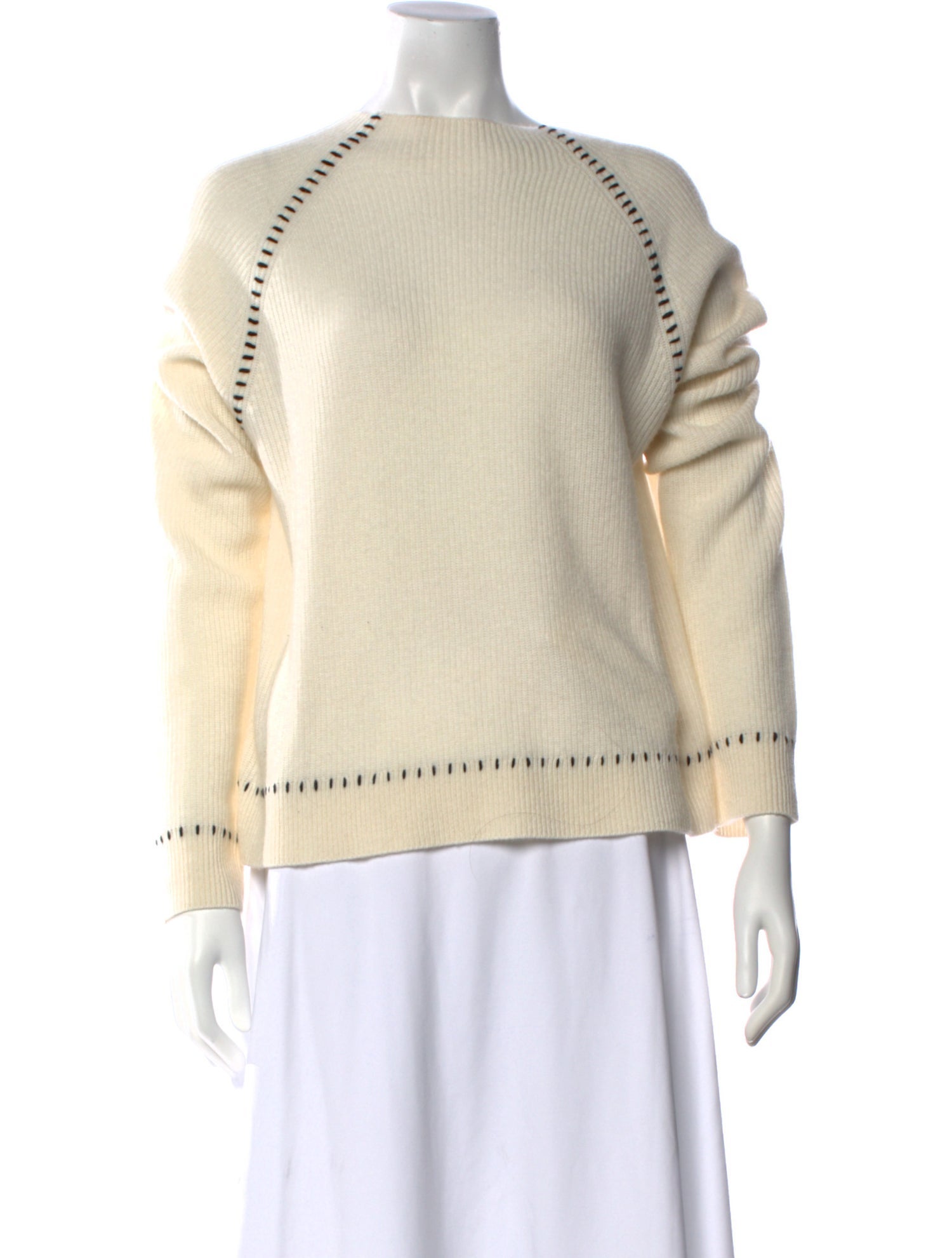 Amicale Cashmere Bateau Neckline Sweater