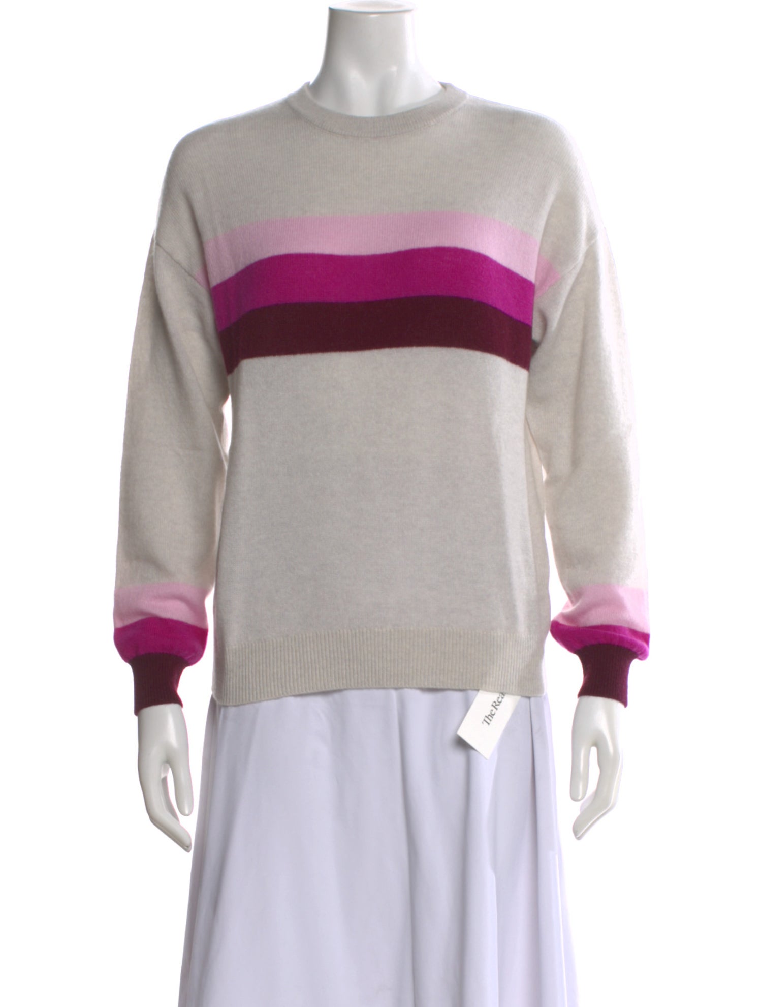 Amicale Cashmere Striped Sweater w/ Tags