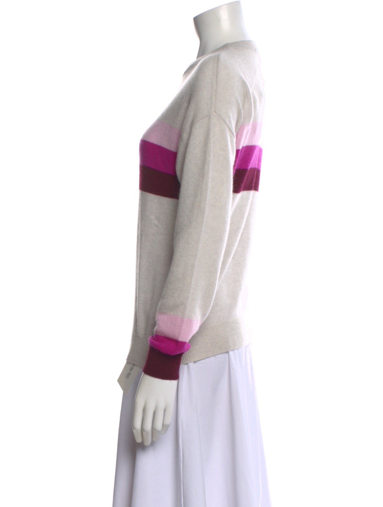 Amicale Cashmere Striped Sweater w/ Tags
