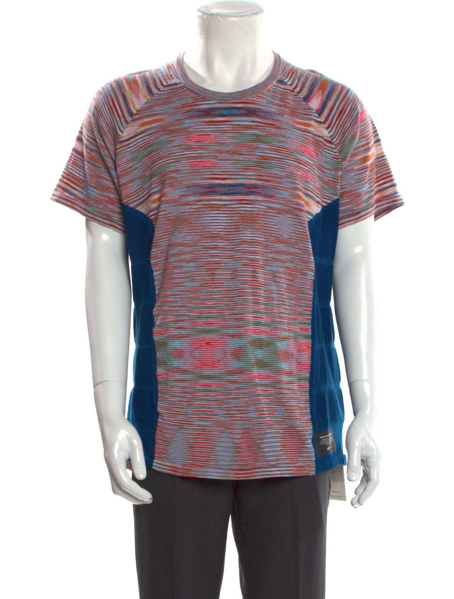 Adidas x Missoni Striped Crew Neck T-Shirt