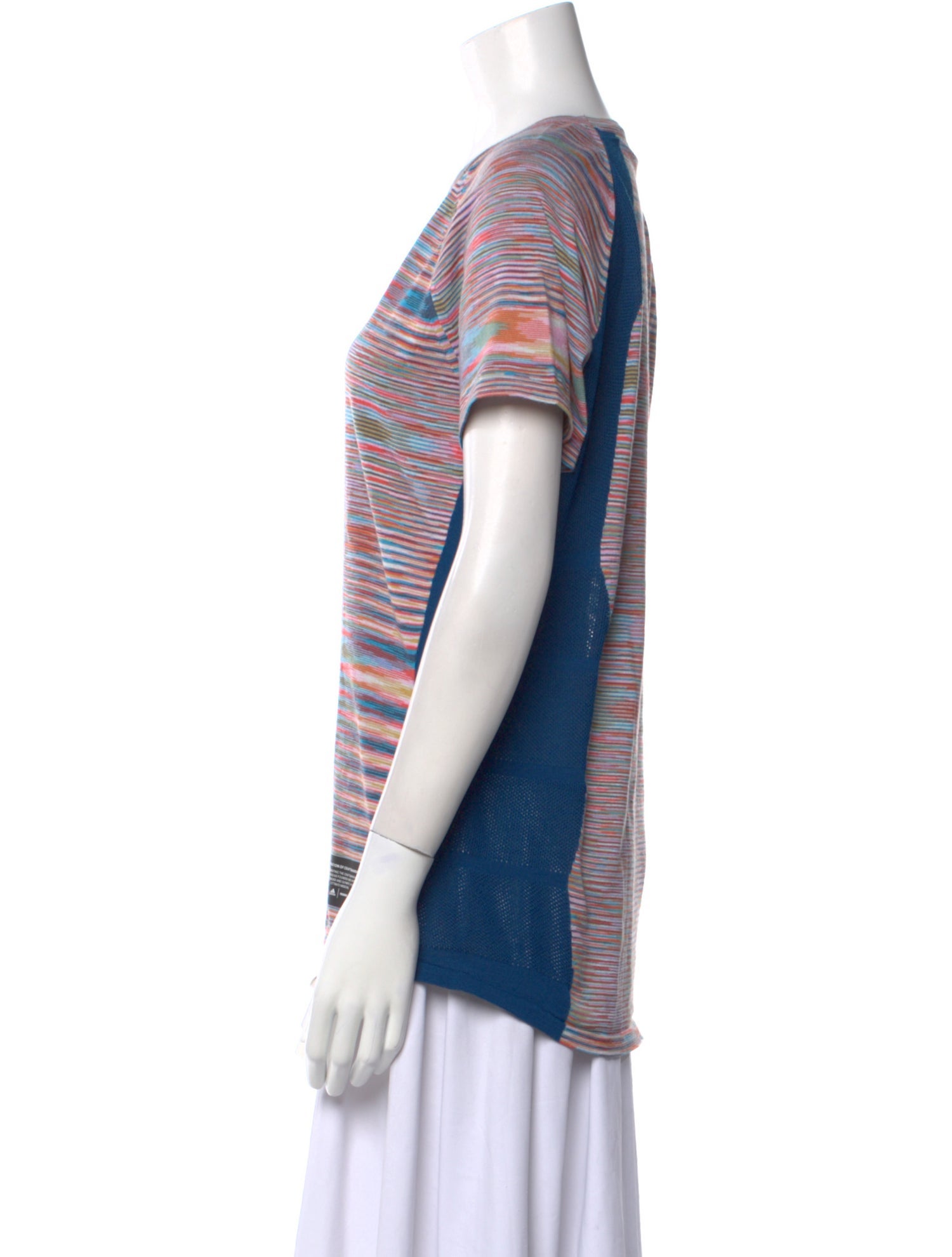 Adidas x Missoni Striped Scoop Neck T-Shirt