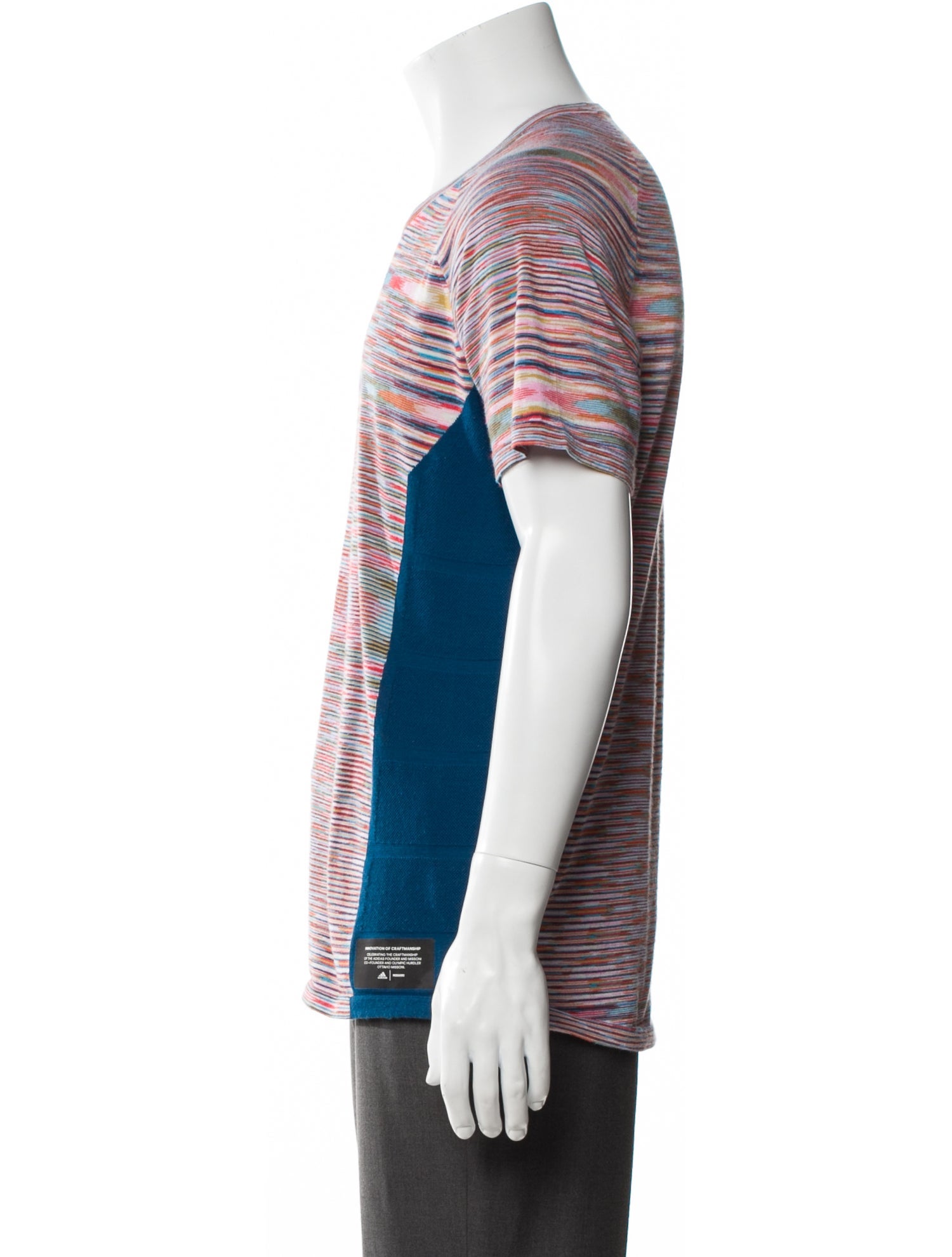 Adidas x Missoni Striped Crew Neck T-Shirt