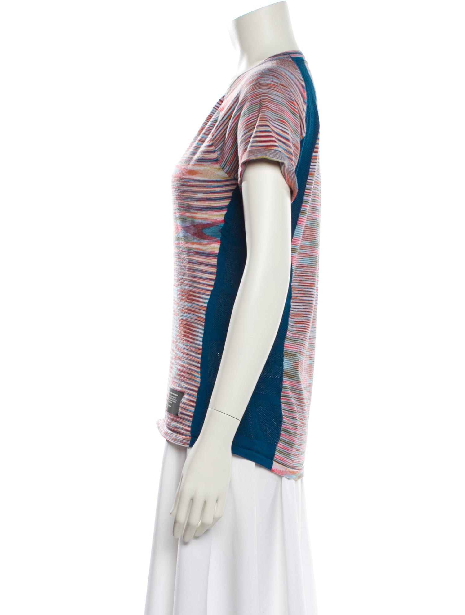 Adidas x Missoni Striped Scoop Neck T-Shirt