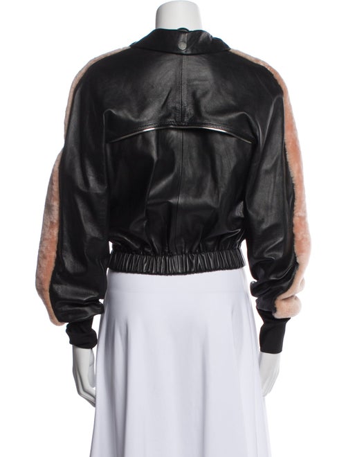 Amkie Leather Bomber Jacket