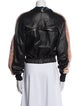 Amkie Leather Bomber Jacket