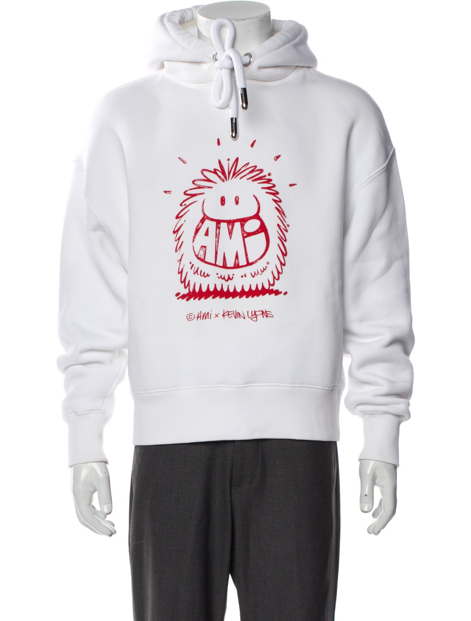 AMI Alexandre Mattiussi x Kevin Lyons Graphic Print Crew Neck Hoodie