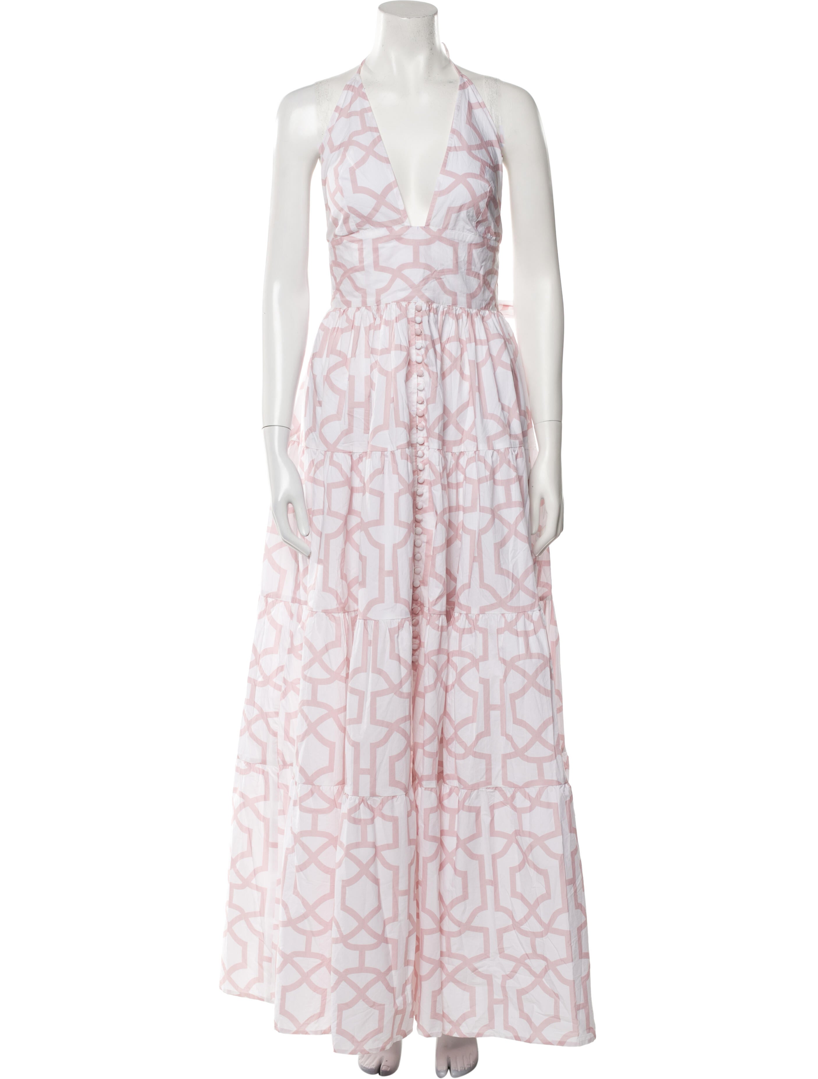 Alexandra Miro Printed Long Dress