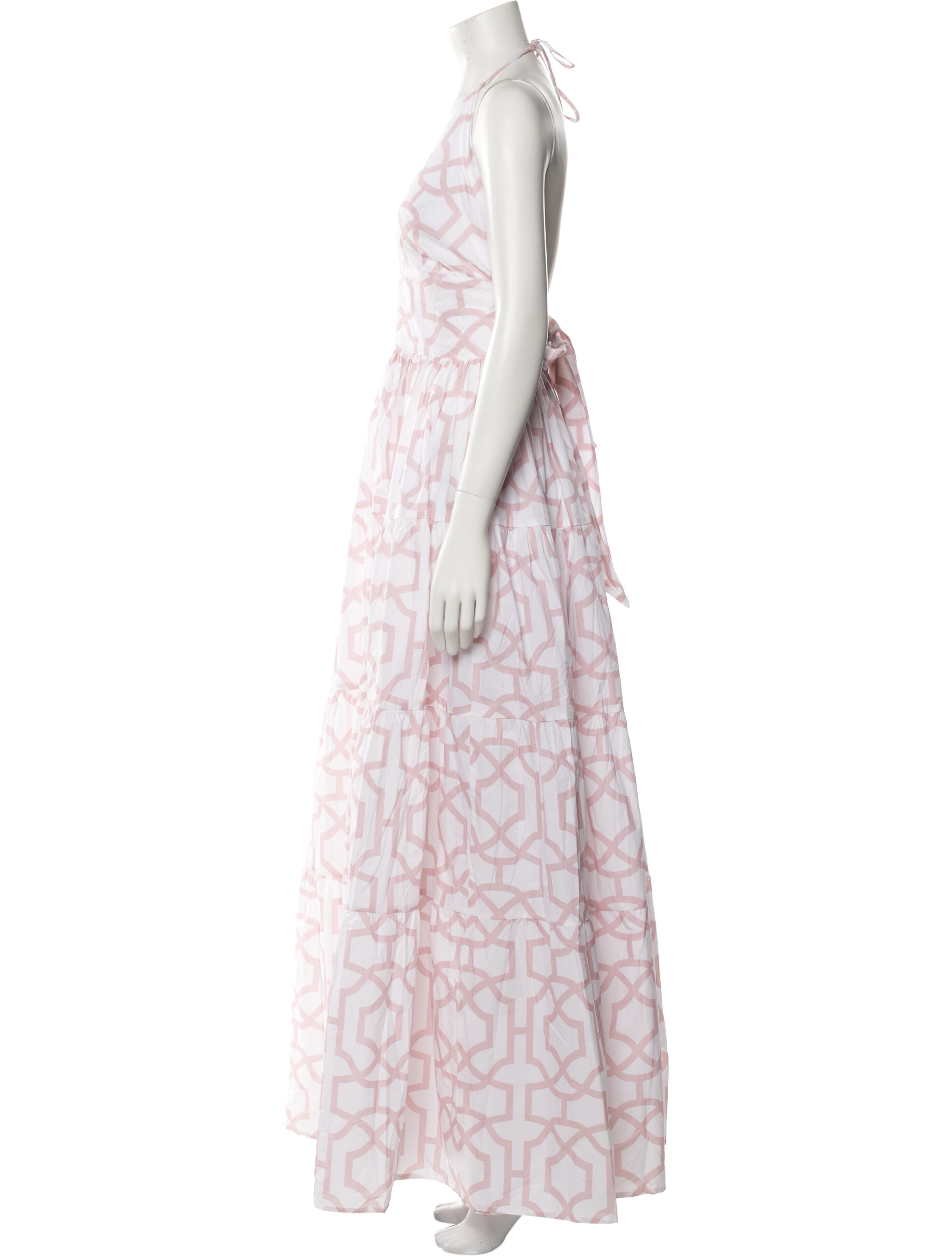 Alexandra Miro Printed Long Dress