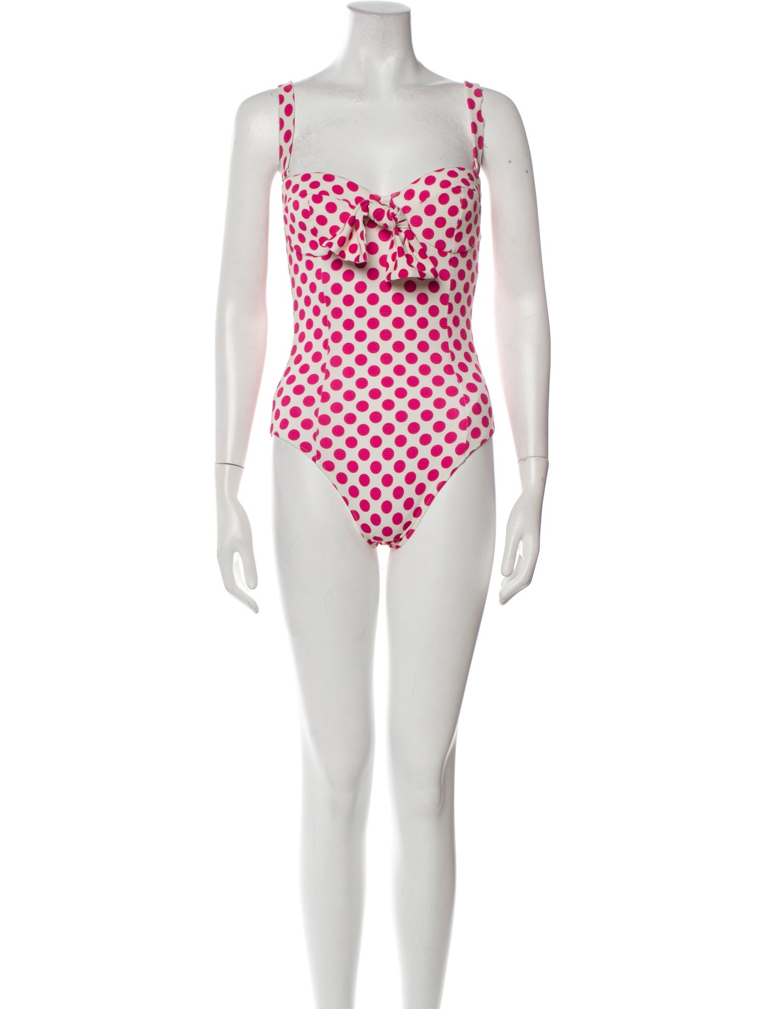 Alexandra Miro Polka Dot Print One-Piece w/ Tags