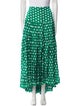Alexandra Miro Polka Dot Print Midi Length Skirt