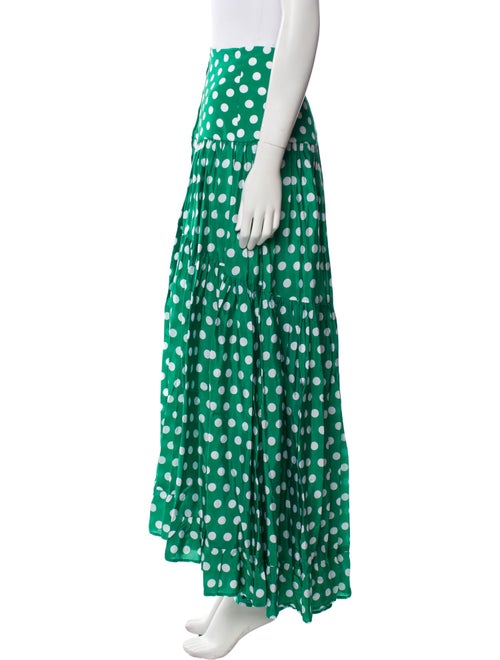 Alexandra Miro Polka Dot Print Midi Length Skirt
