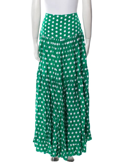Alexandra Miro Polka Dot Print Midi Length Skirt