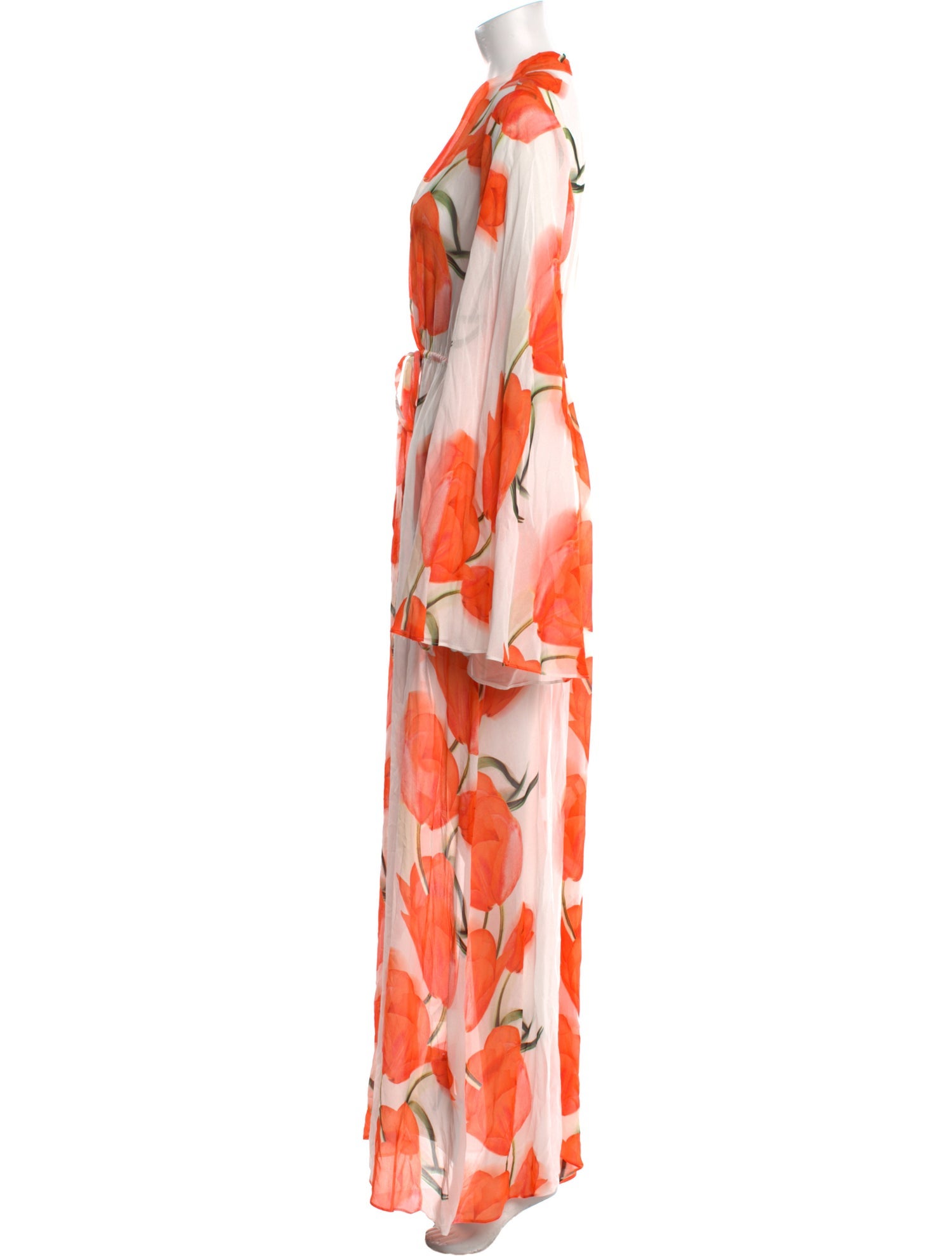 Alexandra Miro Floral Print Long Dress w/ Tags