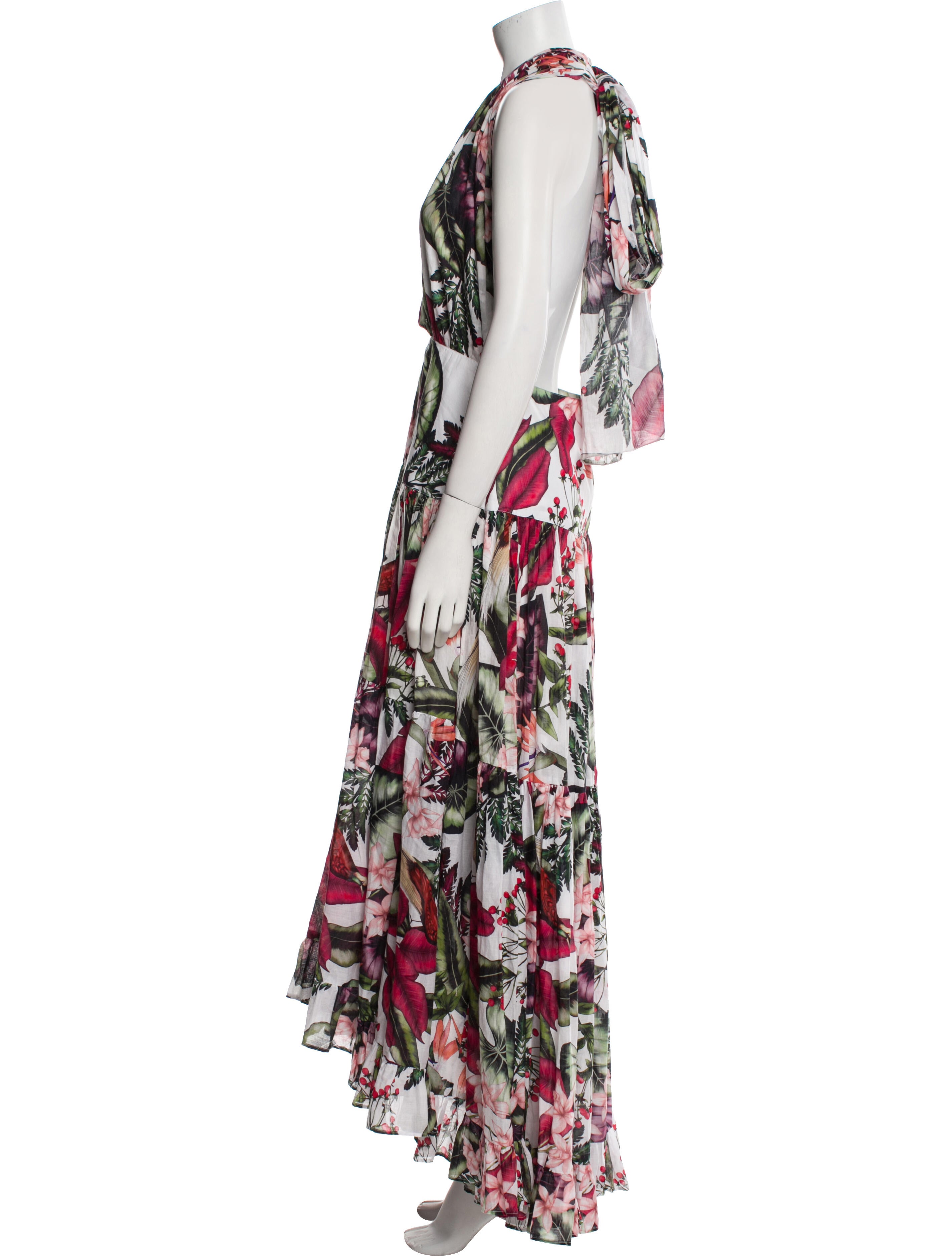 Alexandra Miro Printed Midi Length Dress