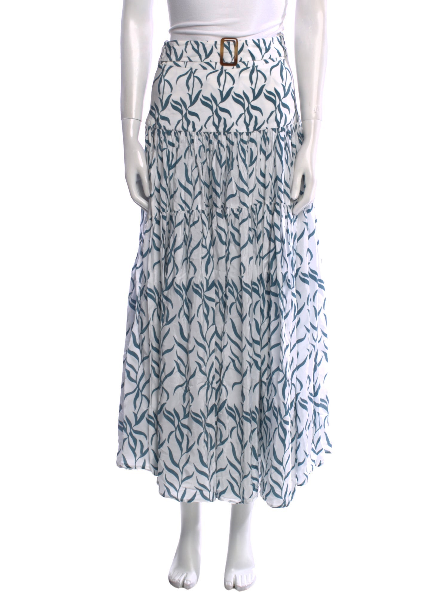 Alexandra Miro Printed Midi Length Skirt