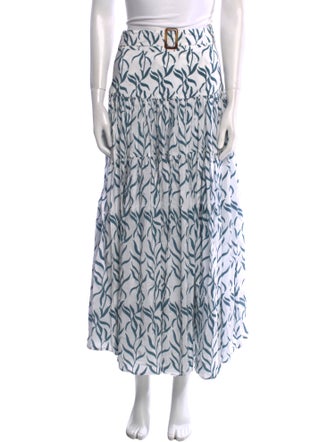 Alexandra Miro Printed Midi Length Skirt