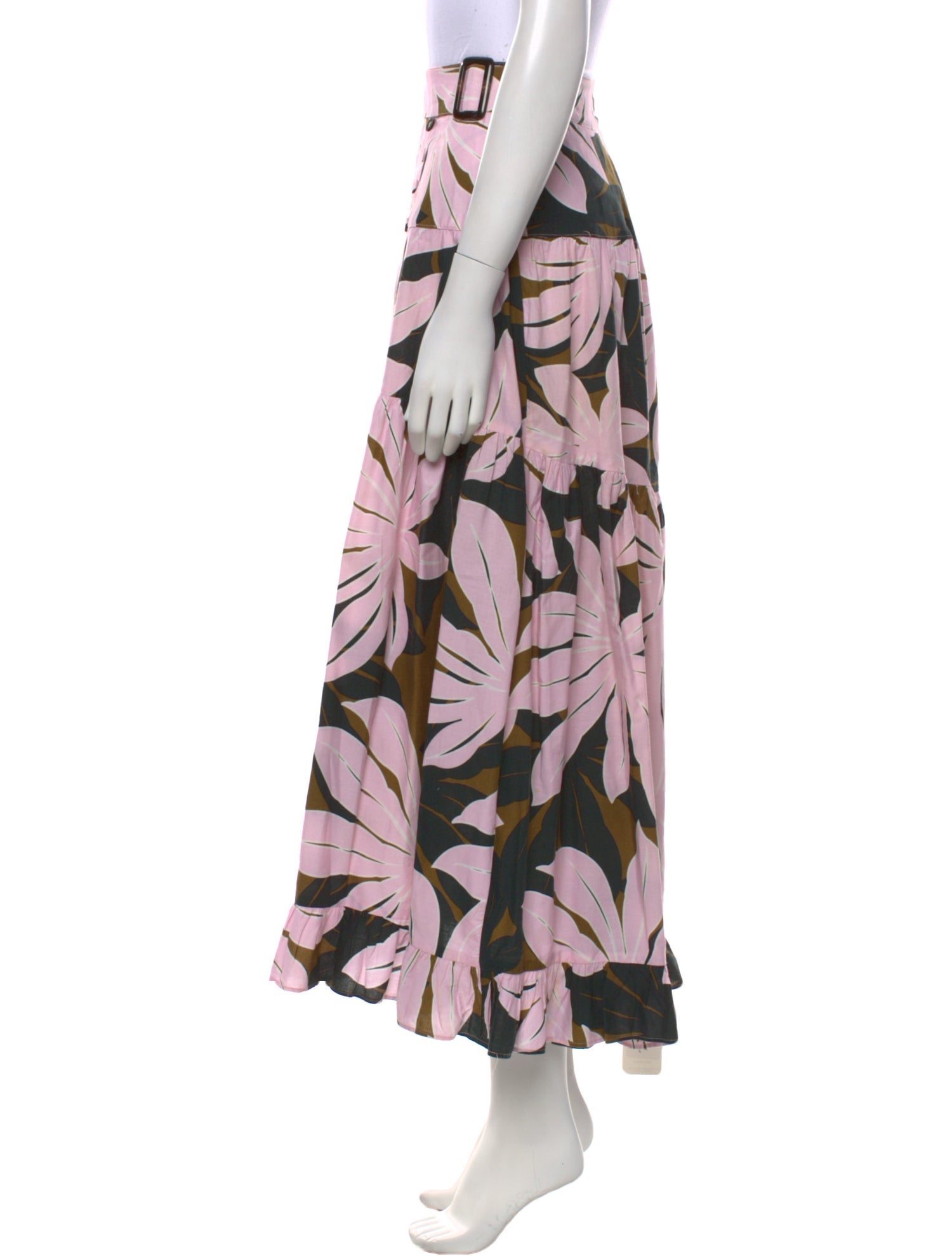 Alexandra Miro Silk Midi Length Skirt