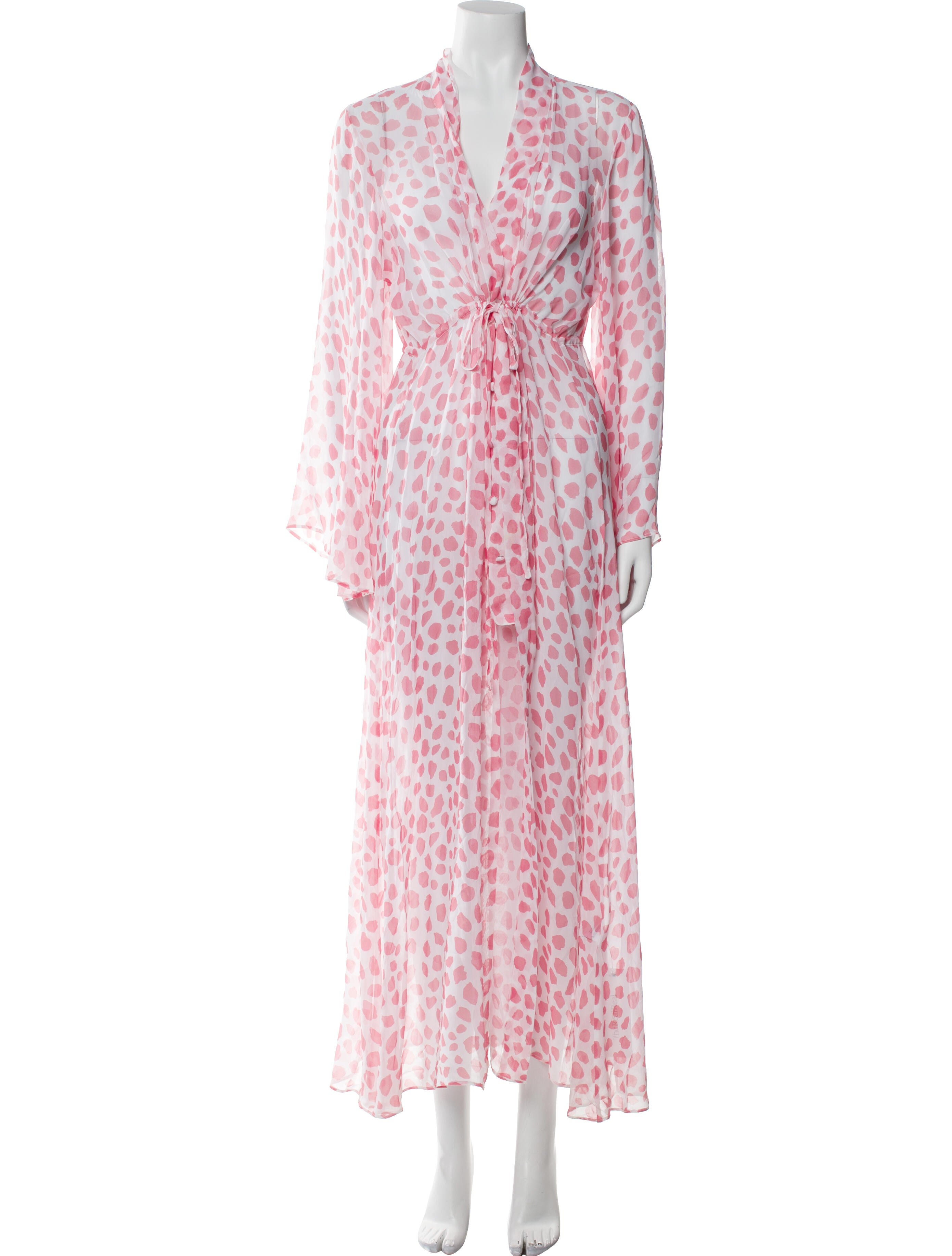 Alexandra Miro Animal Print Long Dress