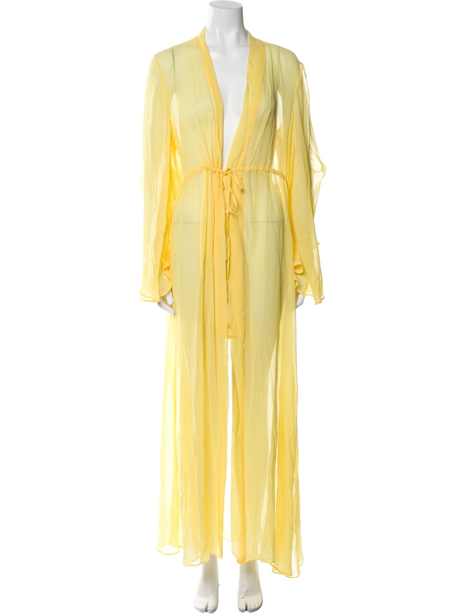 Alexandra Miro Plunge Neckline Long Dress