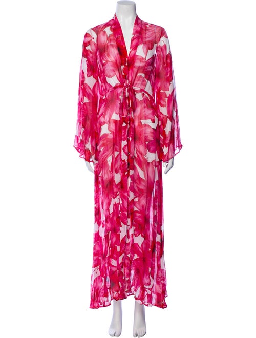 Alexandra Miro Floral Print Long Dress