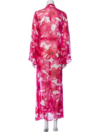 Alexandra Miro Floral Print Long Dress