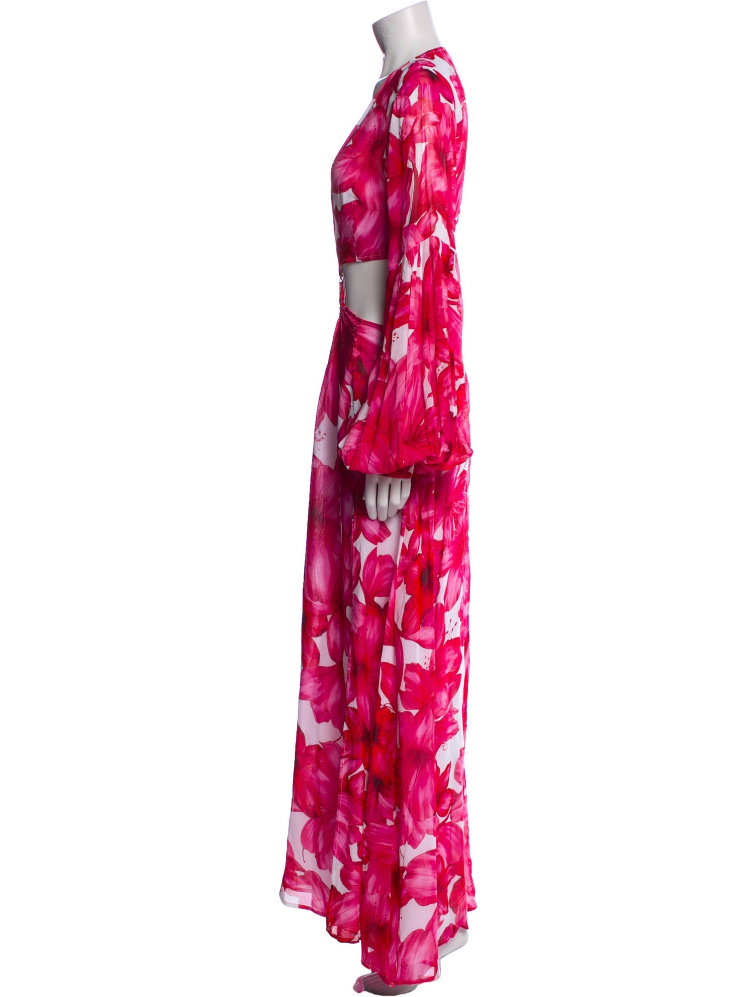 Alexandra Miro Floral Print Long Dress