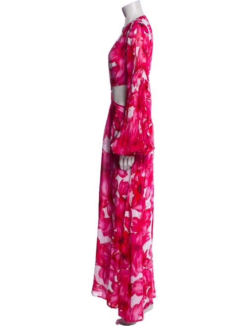 Alexandra Miro Floral Print Long Dress