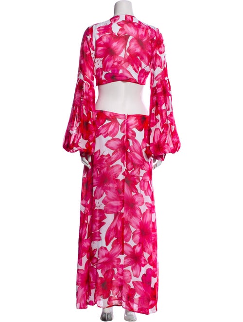 Alexandra Miro Floral Print Long Dress