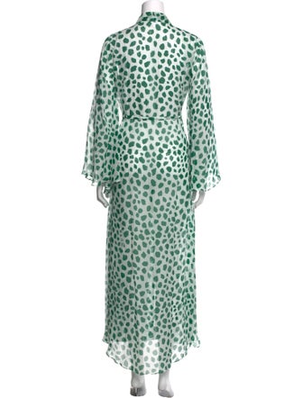 Alexandra Miro Silk Long Dress