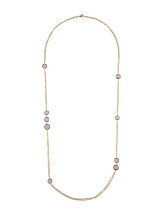Aamiaa Amethyst Candy Station Necklace
