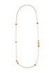 Aamiaa Citrine Station Chain Necklace